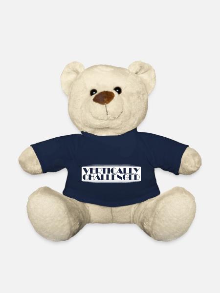 Vertically Challenged Funny Short People Joke Men - Teddy Bear - french navy
