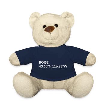 Coordonnées de Boise, Idaho, États-Unis - Nounours - bleu marine - Devant