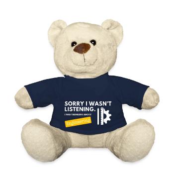 Sorry I wasn't listening - Engineering - Teddy Bear - french navy - Front