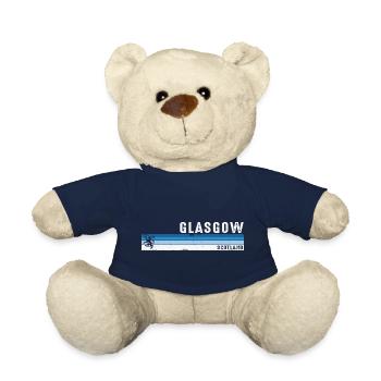 Glasgow Schottland Lebendige Stadt Schottischer Stolz - Teddy - French Navy - Vorne
