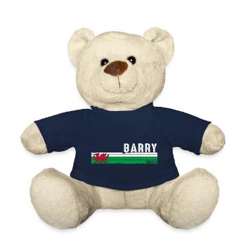 Barry Coastal Charm Wales Heritage City - Teddy Bear - french navy - Front
