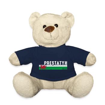 Prestatyn: Embrace Welsh Beauty and Charm - Teddy Bear - french navy - Front