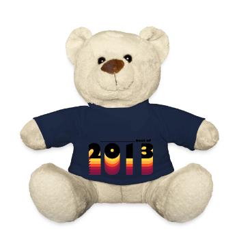 Vintage Bold Tribute to 2013 - Celebrate 12th - Teddy Bear - french navy - Front
