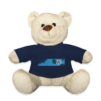 Blaue Seerose auf dem Wasser - Teddy - French Navy - Vorne