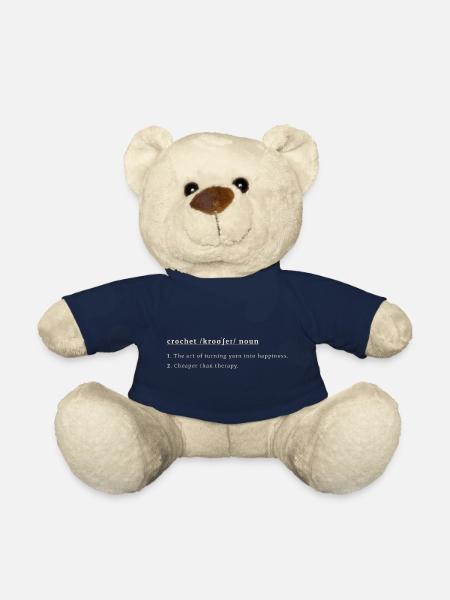 Crochet Definition – Turning Yarn Into Happiness - Teddy Bear - french navy