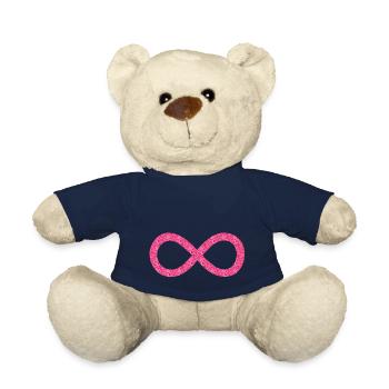 Unendlichkeit Glitzer - Teddy - French Navy - Vorne