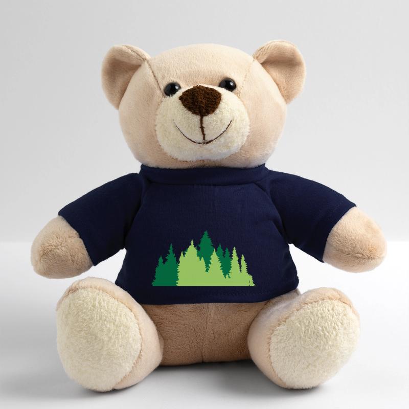 conifer forest tree forest conifer forest silhouette f Teddy Bear
