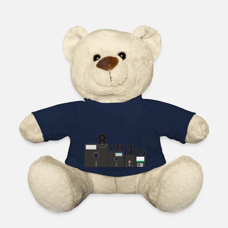 Ensemble des disques disquettes (3) - Nounours - bleu marine