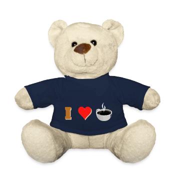 ich liebe Kaffee - Teddy - French Navy - Vorne