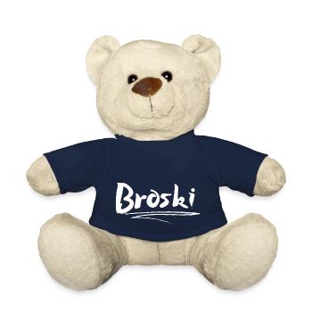 Broski Design cool blanc - Nounours - bleu marine - Devant