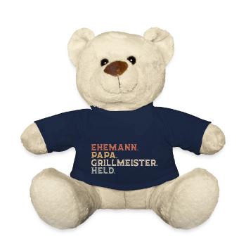 EHEMANN PAPA GRILLMEISTER HELD - Papa Geschenkidee - Teddy - French Navy - Vorne