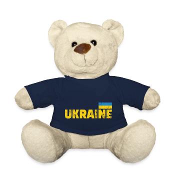 ukraine flag - Teddy Bear - french navy - Front