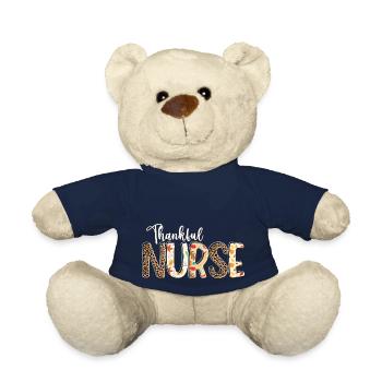 Fall Autumn Leopard - Thankful Nurse - Teddy - French Navy - Vorne