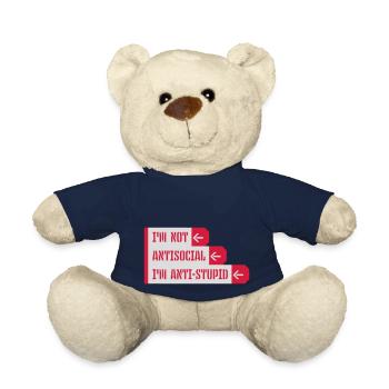 not antisocial anti stupid - Teddy - French Navy - Vorne