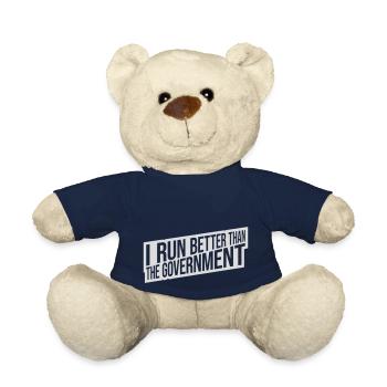 run better than government - Teddy Bear - french navy - Front