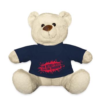 Amusez-vous au travail - Nounours - bleu marine - Devant