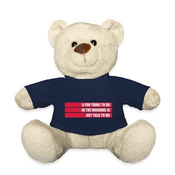 ne me parle pas - Nounours - bleu marine - Devant