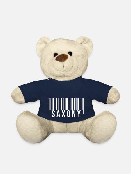 Saxony Barcode - Teddy Bear - french navy