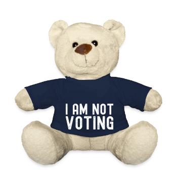 Je ne vote pas - Nous n’avons pas besoin des mêmes candidats - Nounours - bleu marine - Devant