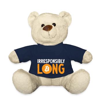 Bitcoin Kryptowährung BTC Crypto Trader - Teddy - French Navy - Vorne