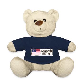 Colorado Springs United States Flag - Teddy Bear - french navy - Front