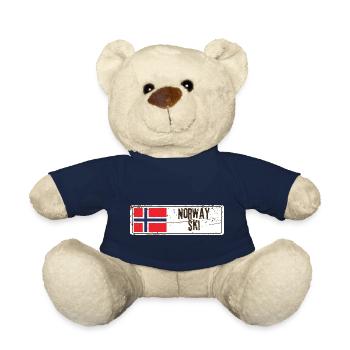 Ski Norvège - Nounours - bleu marine - Devant