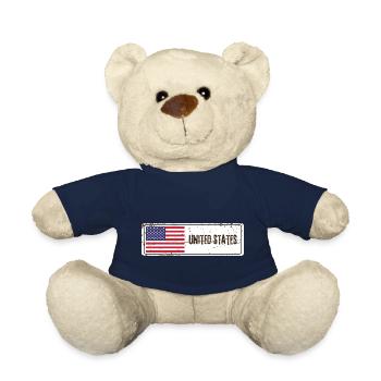 Drapeau des États-Unis - Nounours - bleu marine - Devant