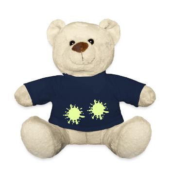 Splashes of paint - Teddy Bear - french navy - Front