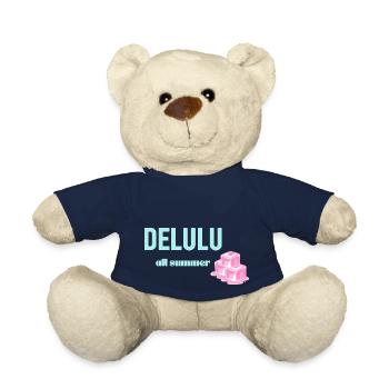 💭 Delulu All Summer – Fantasy Mindset Y2K Soft Gi - Teddy Bear - french navy - Front