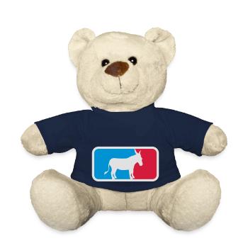 sport logo cool esel pferd pony klein packesel lan - Teddy - French Navy - Vorne