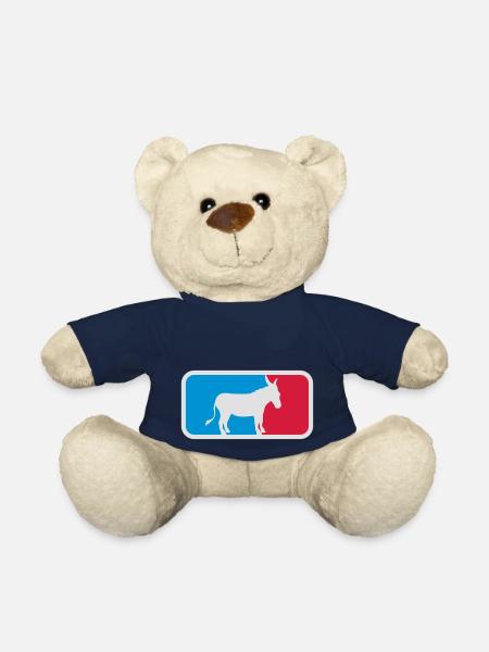 sport logo cool esel pferd pony klein packesel lan - Teddy - French Navy