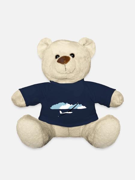 Pilote de planeur planeur volant pilote de planeur - Nounours - bleu marine