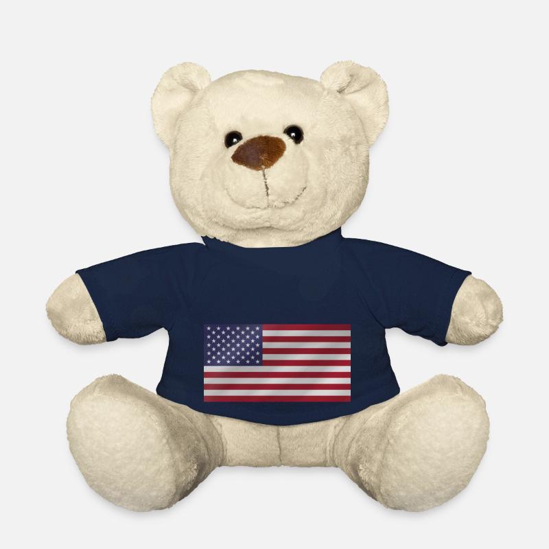 Flagge der USA - Teddy - French Navy