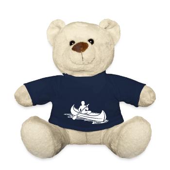 Canoë-kayak motif - Nounours - bleu marine - Devant
