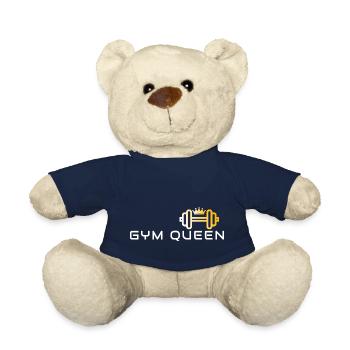 GYM QUEEN - Gym Motivation and Fitness Designs - Teddy Bear - french navy - Front