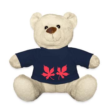Feuilles - Nounours - bleu marine - Devant