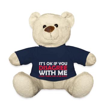 you disagree with me - Teddy Bear - french navy - Front