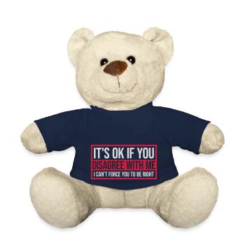 you disagree with me - Teddy Bear - french navy - Front