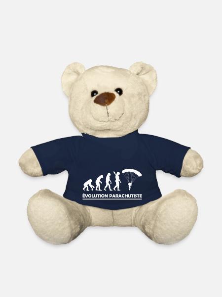 evolution parachutiste / cadeau parachutiste - Nounours - bleu marine