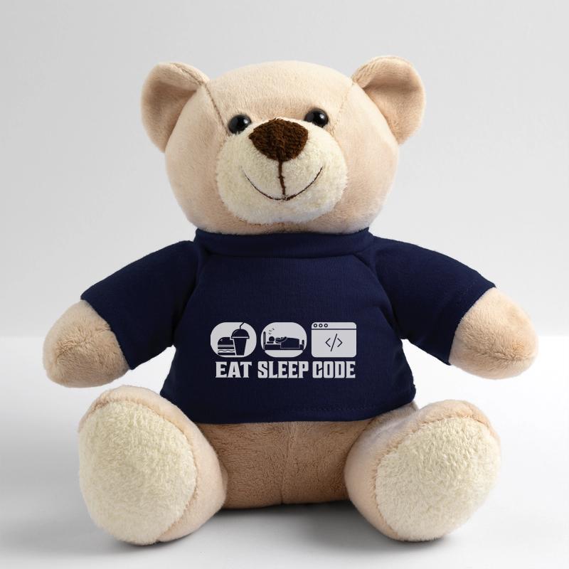 Eat Sleep Code Software Coding Teddy