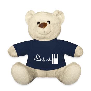 Musique pour piano - Nounours - bleu marine - Devant