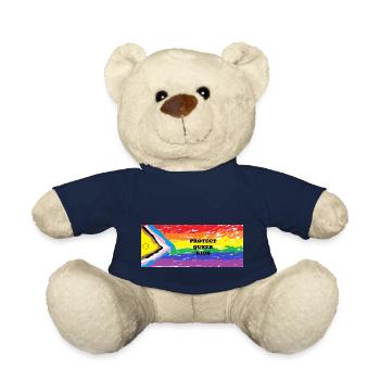 Protéger les enfants queer - Nounours - bleu marine - Devant