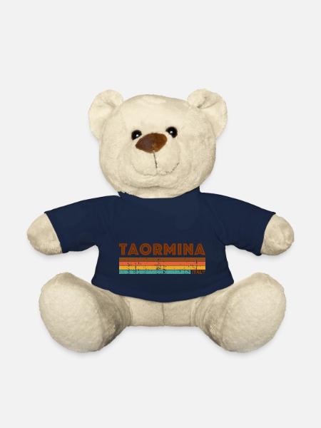 Vintage 1980s Style Taormina Italy - Nounours - bleu marine