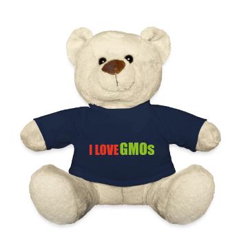 I love gmo - Teddy Bear - french navy - Front
