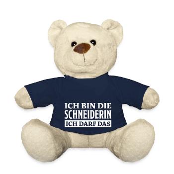 Schneiderin Spruch Nähen Witz Schneiderin Geschenk - Teddy - French Navy - Vorne