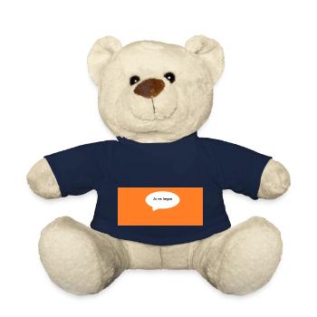 Je me languis - Nounours - bleu marine - Devant