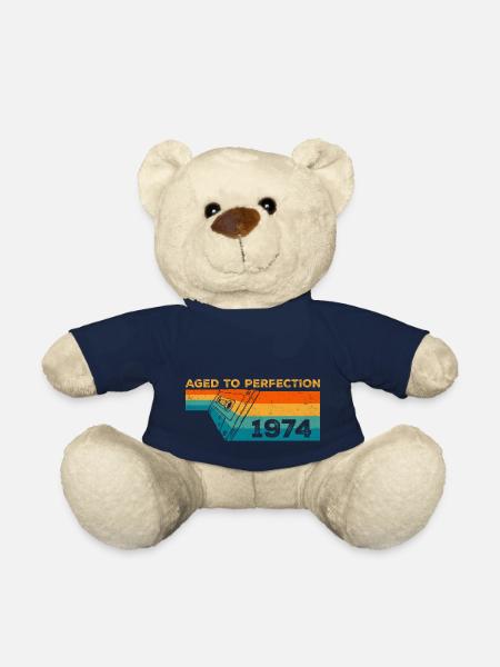 Vintage 1974 - Cadeau D’anniversaire 1974 Retro - Nounours - bleu marine