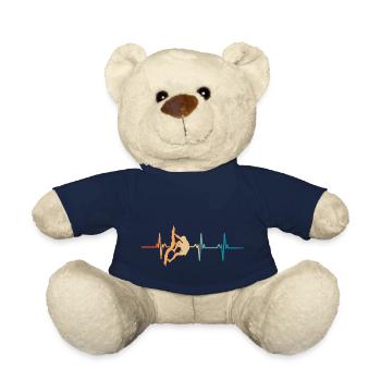Battement de cœur escalade - Nounours - bleu marine - Devant