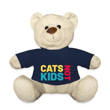 Les chats, pas les enfants, le chat qui dit - Nounours - bleu marine - Devant
