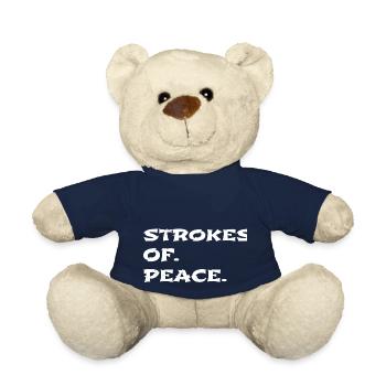 mind-body harmony contemporary art - Teddy Bear - french navy - Front